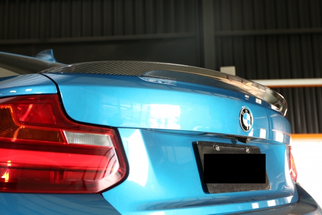 F87 M2 Performance style rear spoiler, carbon 3