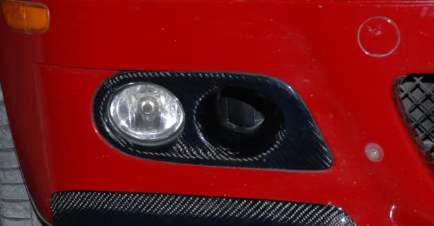 E46 M3 fog lamp cover, carbon 2