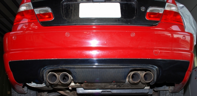 E46 M3 CSL diffuser,half carbon-2*2 carbon weave 1