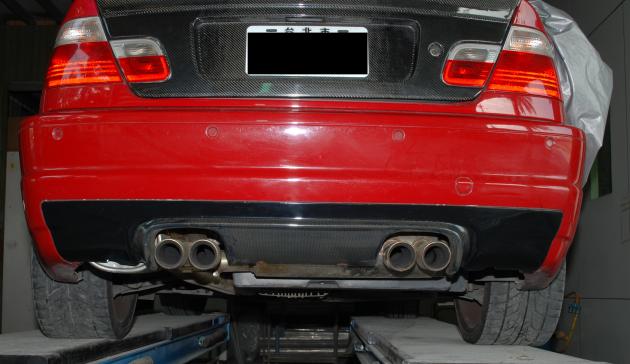 E46 M3 CSL diffuser,half carbon-2*2 carbon weave 3