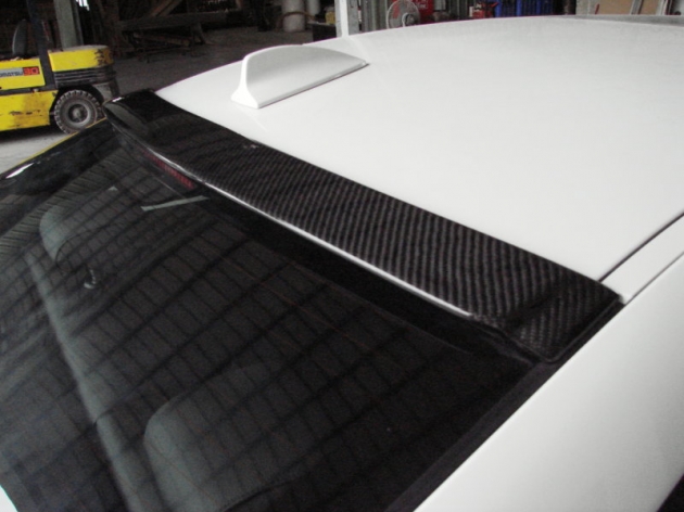 E92 AC style roof spoiler,carbon 1