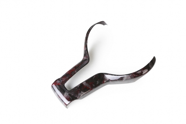 F82 M4 Steering wheel Carbon Cover (Forged Carbon - Red) 1