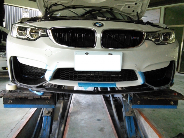 F80 M3 Performance style front lip, carbon 2