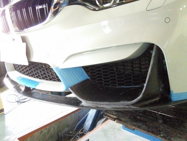 F80 M3 Performance style front lip, carbon 4