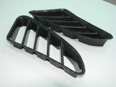 Porsche 987 Boxster carbon side vent cover 1