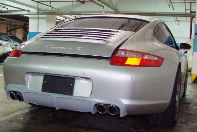 Porsche 997 carbon rear diffuser 2